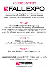 20151105_0189 Wilshire Media Systems Fall Expo Printed Invite